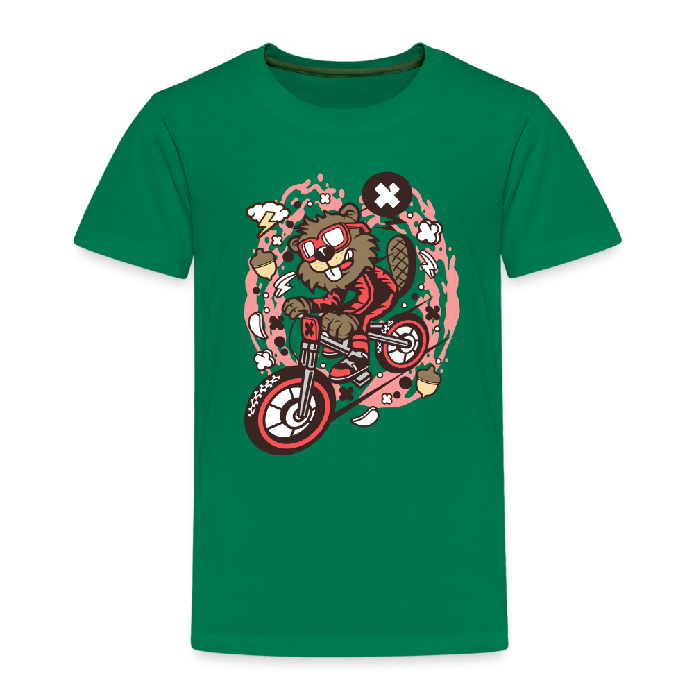 Maglietta Premium per bambini | Spreadshirt | Beaver Downhill - verde kelly