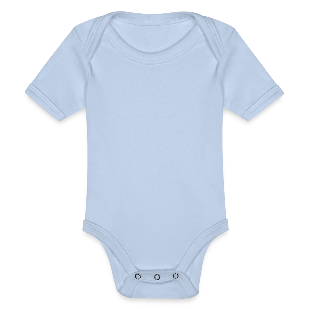 Body ecologico per neonato a manica corta | Spreadshirt - cielo