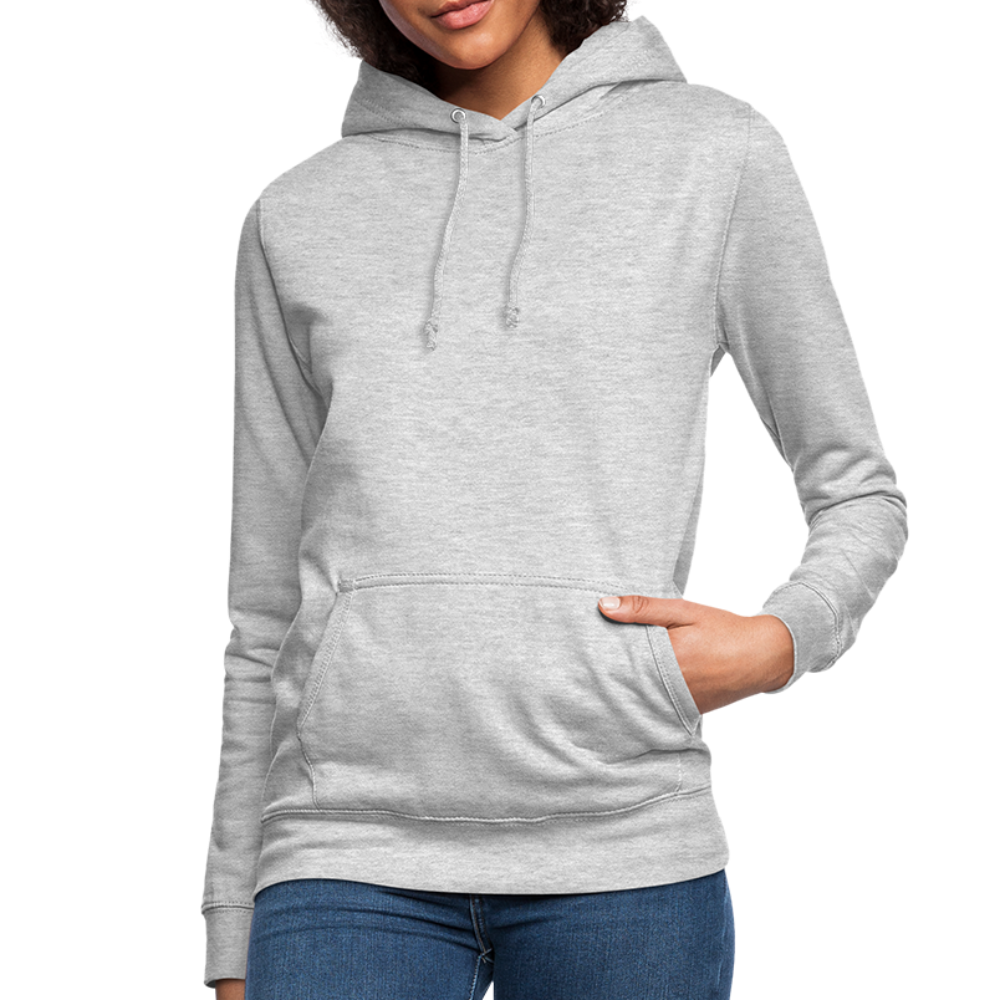 Felpa con cappuccio da donna | AWDis | Woman Feather - grigio chiaro melange