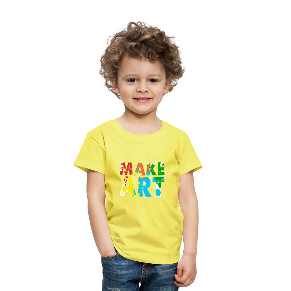 Maglietta Premium per bambini | Spreadshirt | Make Art - giallo