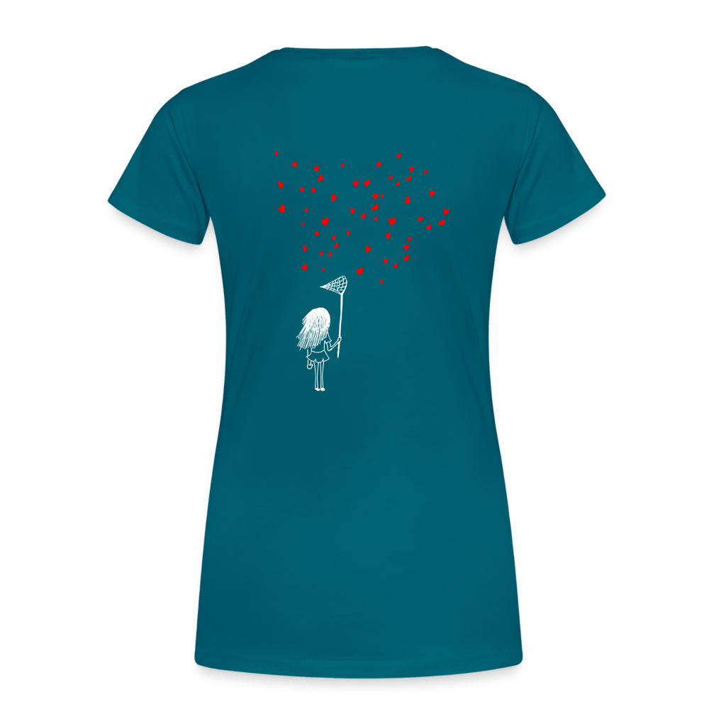 Maglietta Premium da donna | Spreadshirt | Collect Hearts - blu diva