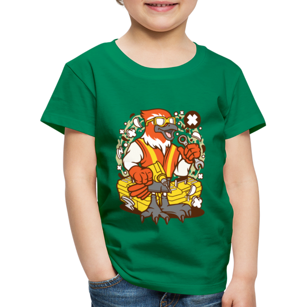 Maglietta Premium per bambini | Spreadshirt | Bird Mechanic - verde kelly