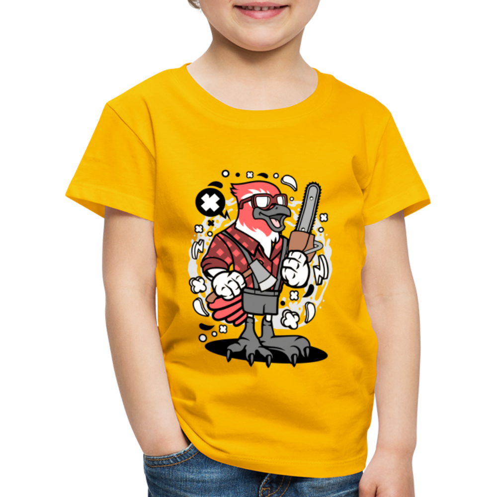 Maglietta Premium per bambini | Spreadshirt | Bird Lumberjack - giallo sole