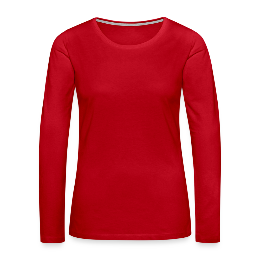 Maglietta Premium a manica lunga da donna | Spreadshirt - rosso