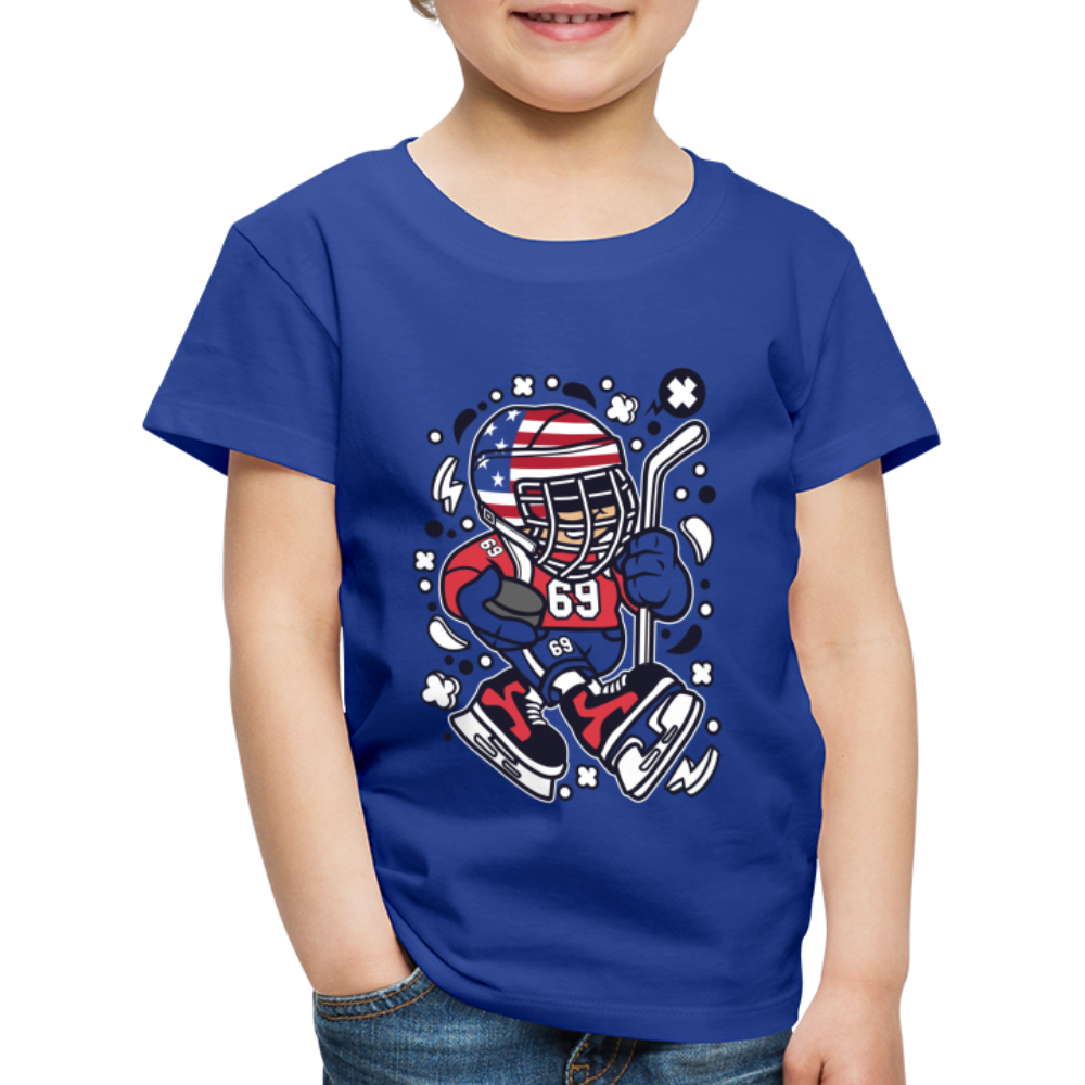 Maglietta Premium per bambini | Spreadshirt | American Hockey Kid - blue royal