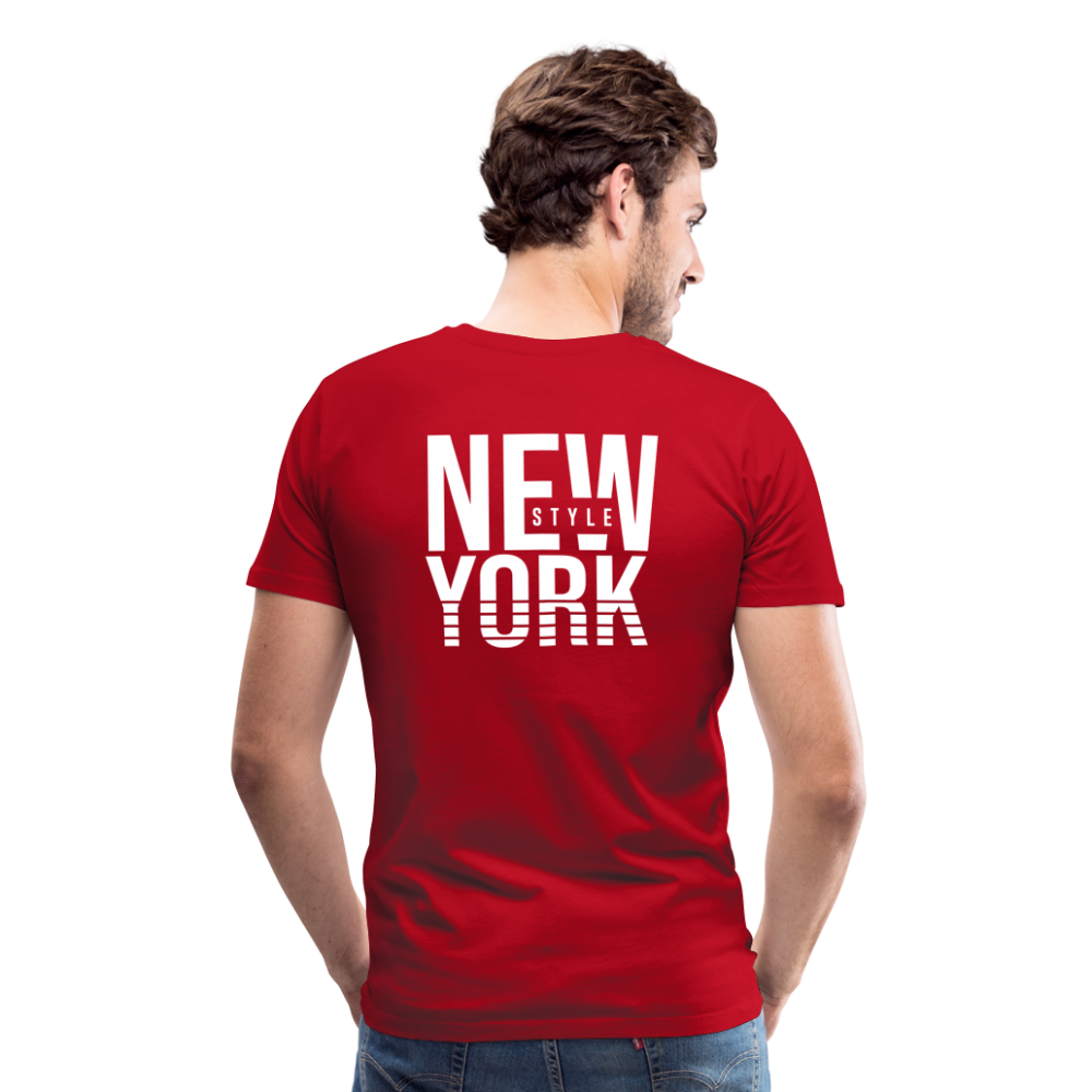 Maglietta Premium da uomo | Spreadshirt | New York Style - rosso