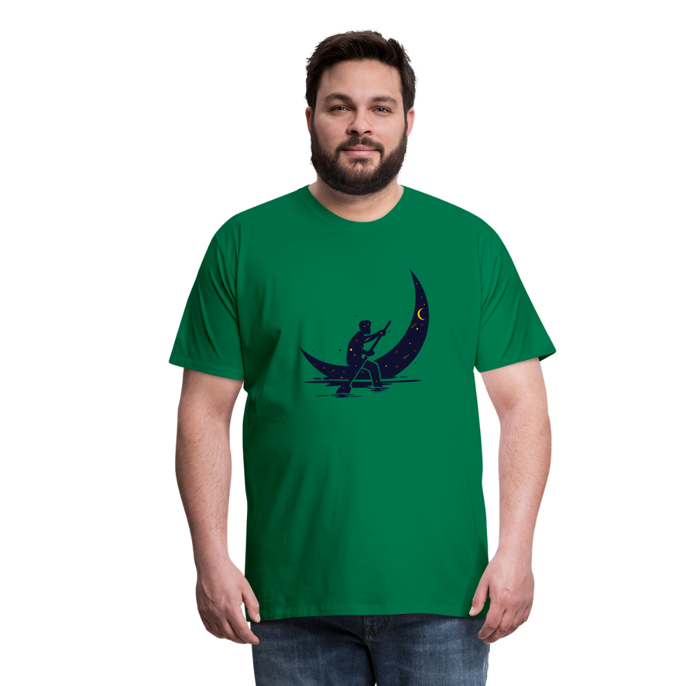 Maglietta Premium da uomo | Spreadshirt | Moon Boat - verde kelly