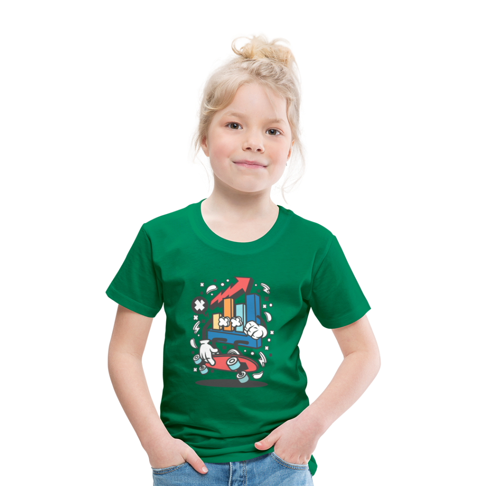 Maglietta Premium per bambini | Spreadshirt | Chart Skater - verde kelly