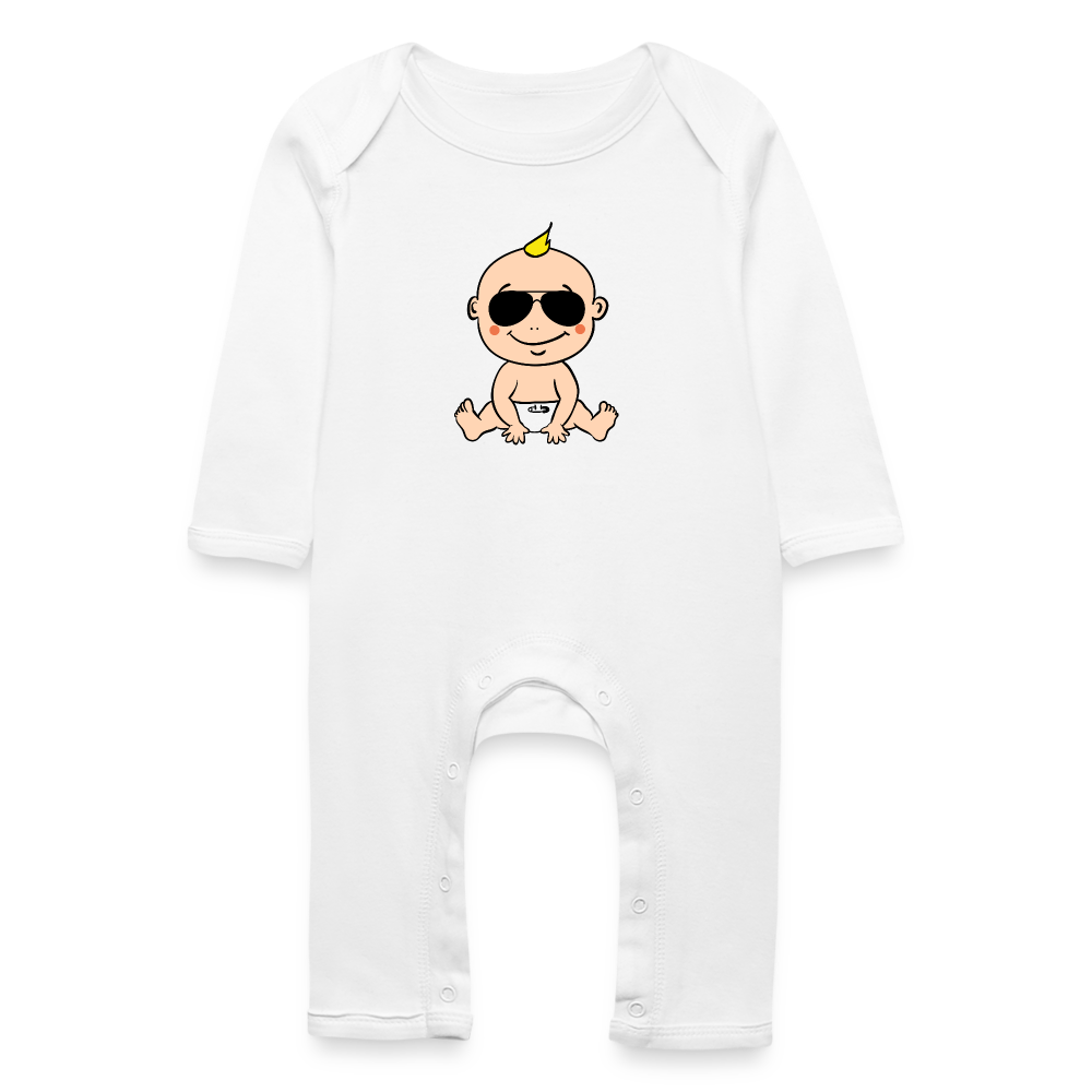 Tutina ecologica per neonato | BabyBugz | Cool Baby - bianco