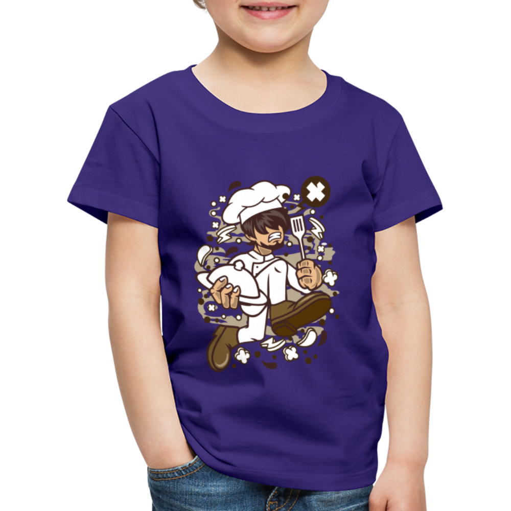 Maglietta Premium per bambini | Spreadshirt | Chef Running - viola