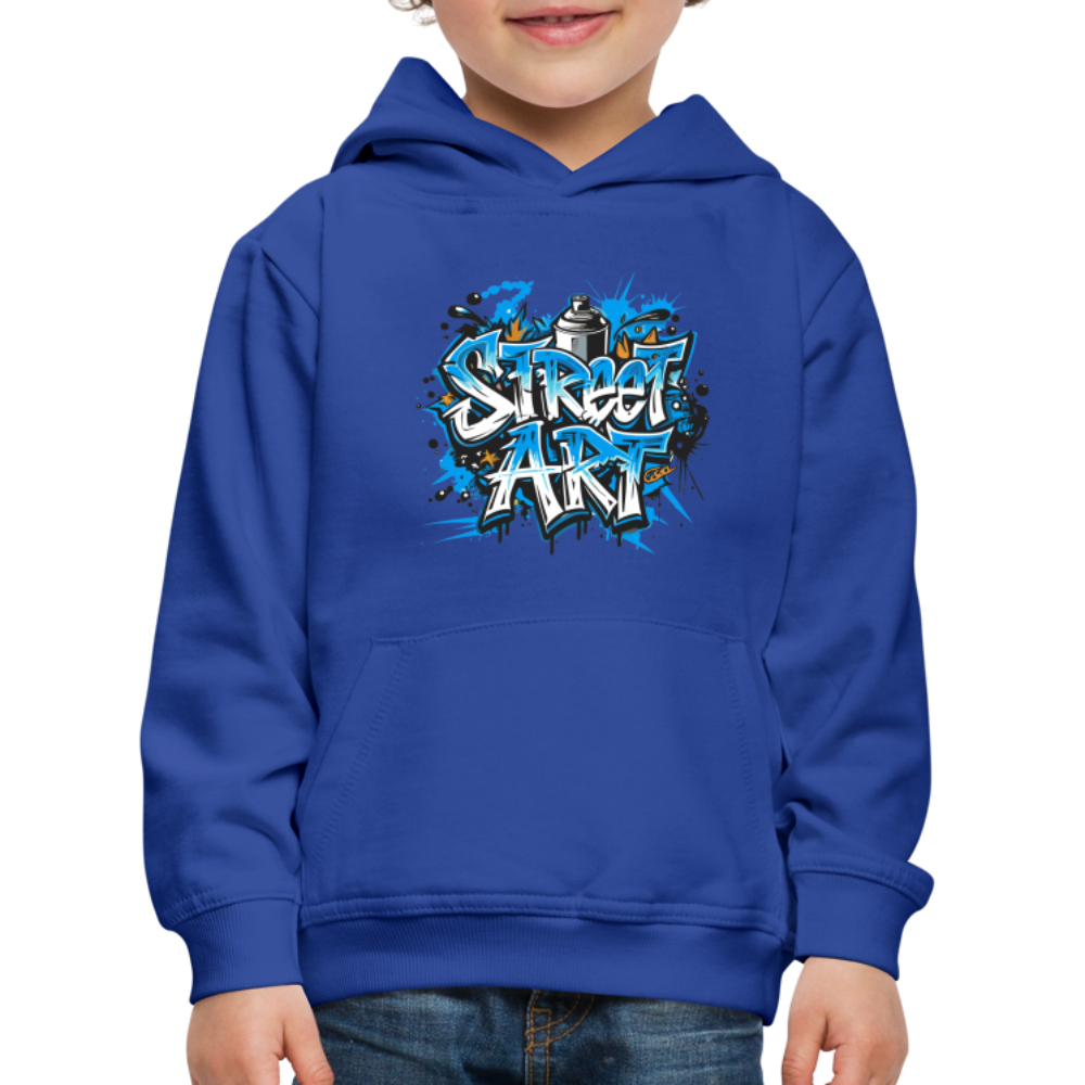 Felpa con cappuccio Premium per bambini | Spreadshirt | Street Art - blu royal