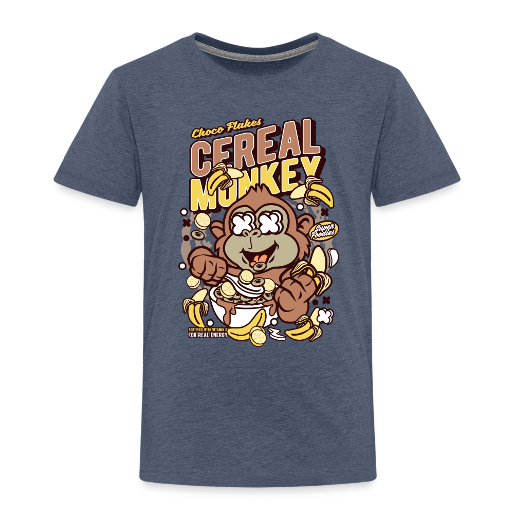 Maglietta Premium per bambini | Spreadshirt | Cereal Monkey - bluastro