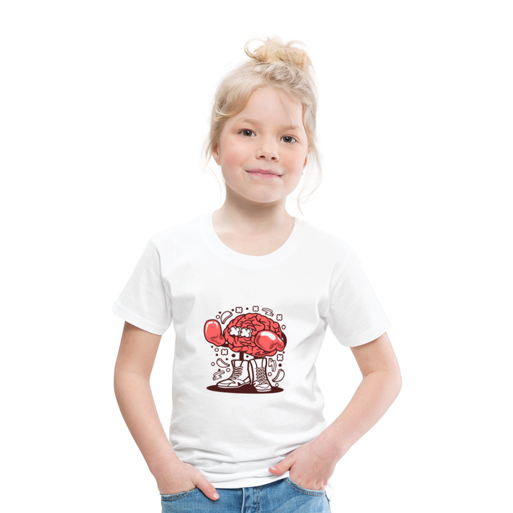 Maglietta Premium per bambini | Spreadshirt | Brain Boxer - bianco