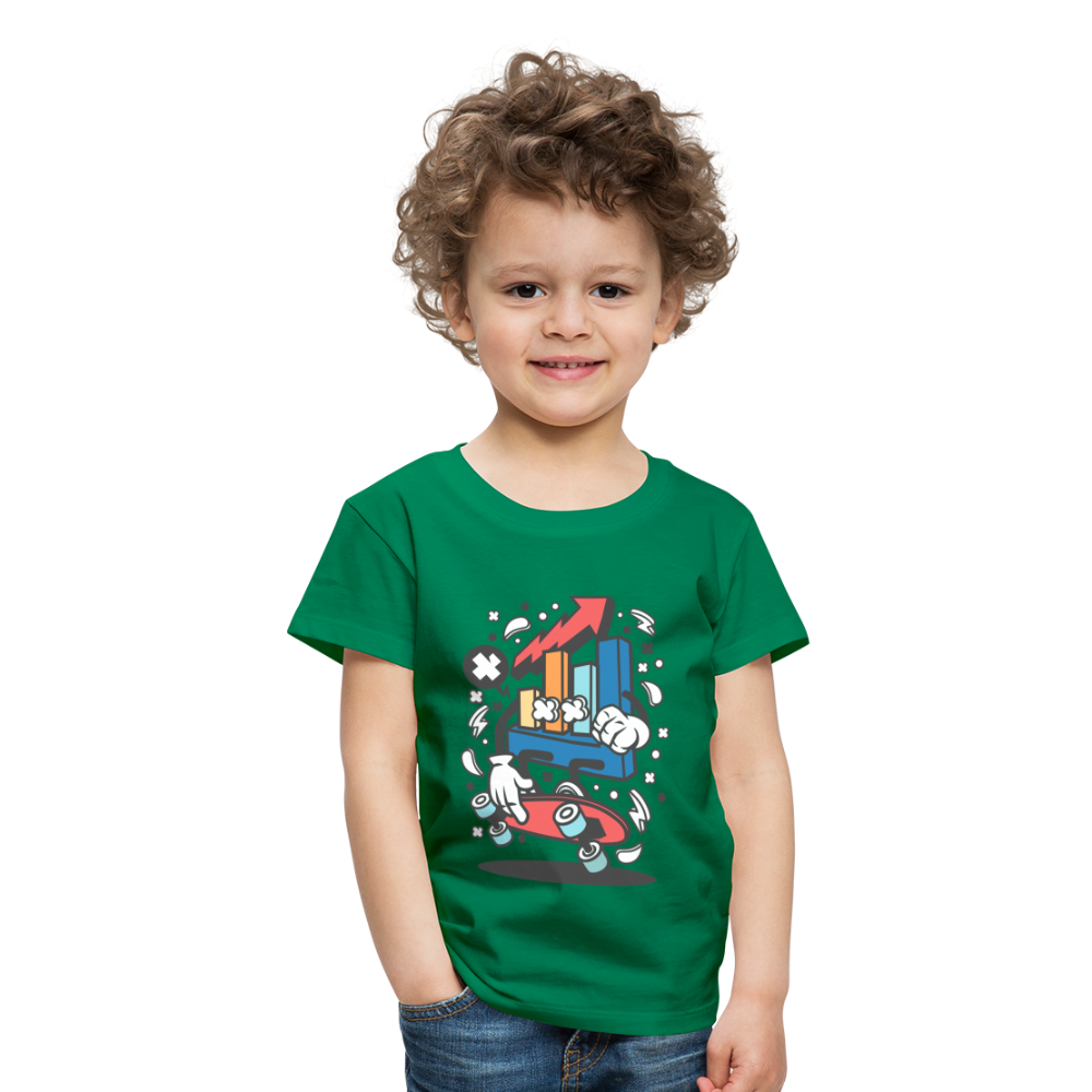 Maglietta Premium per bambini | Spreadshirt | Chart Skater - verde kelly