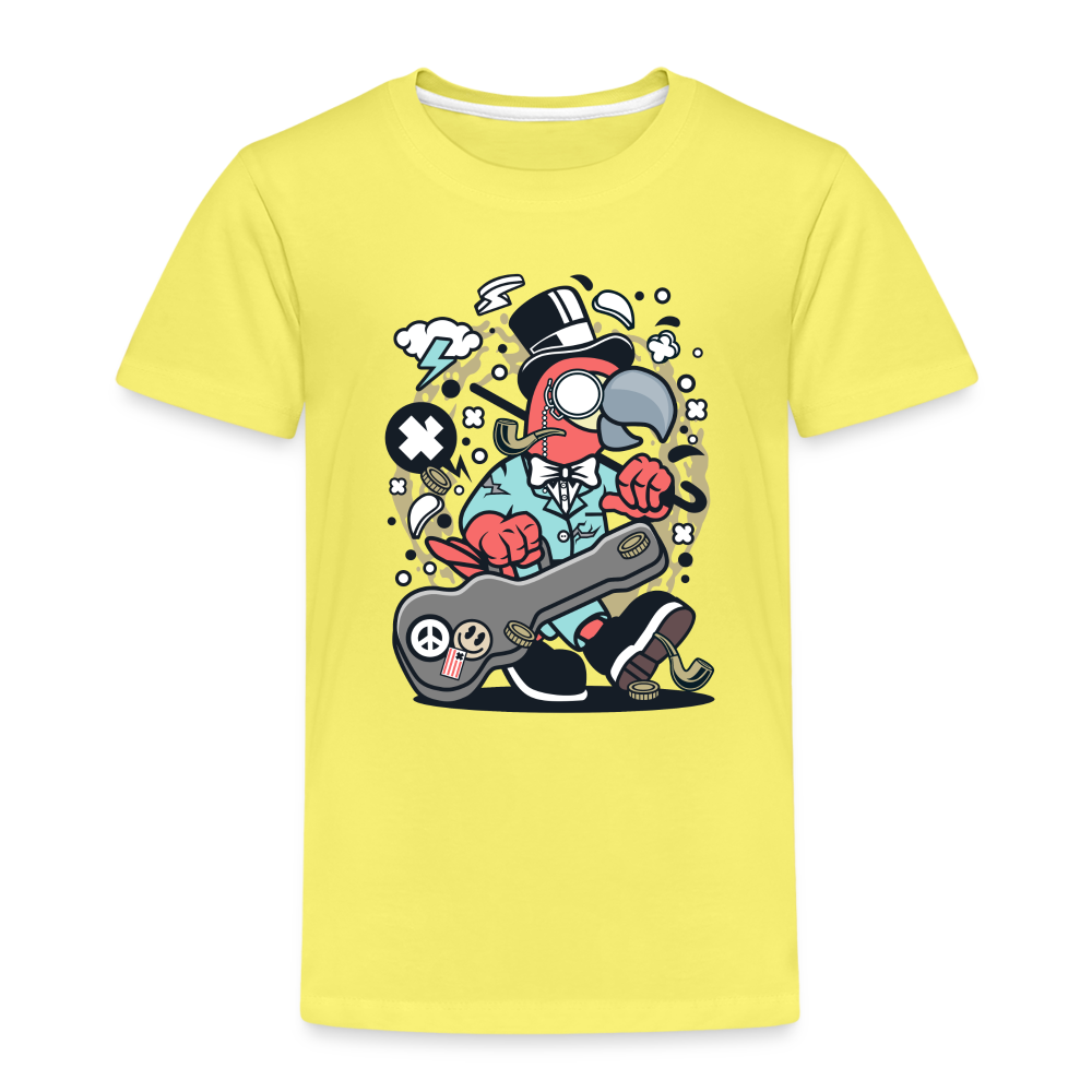 Maglietta Premium per bambini | Spreadshirt | Bird Guitarist - giallo