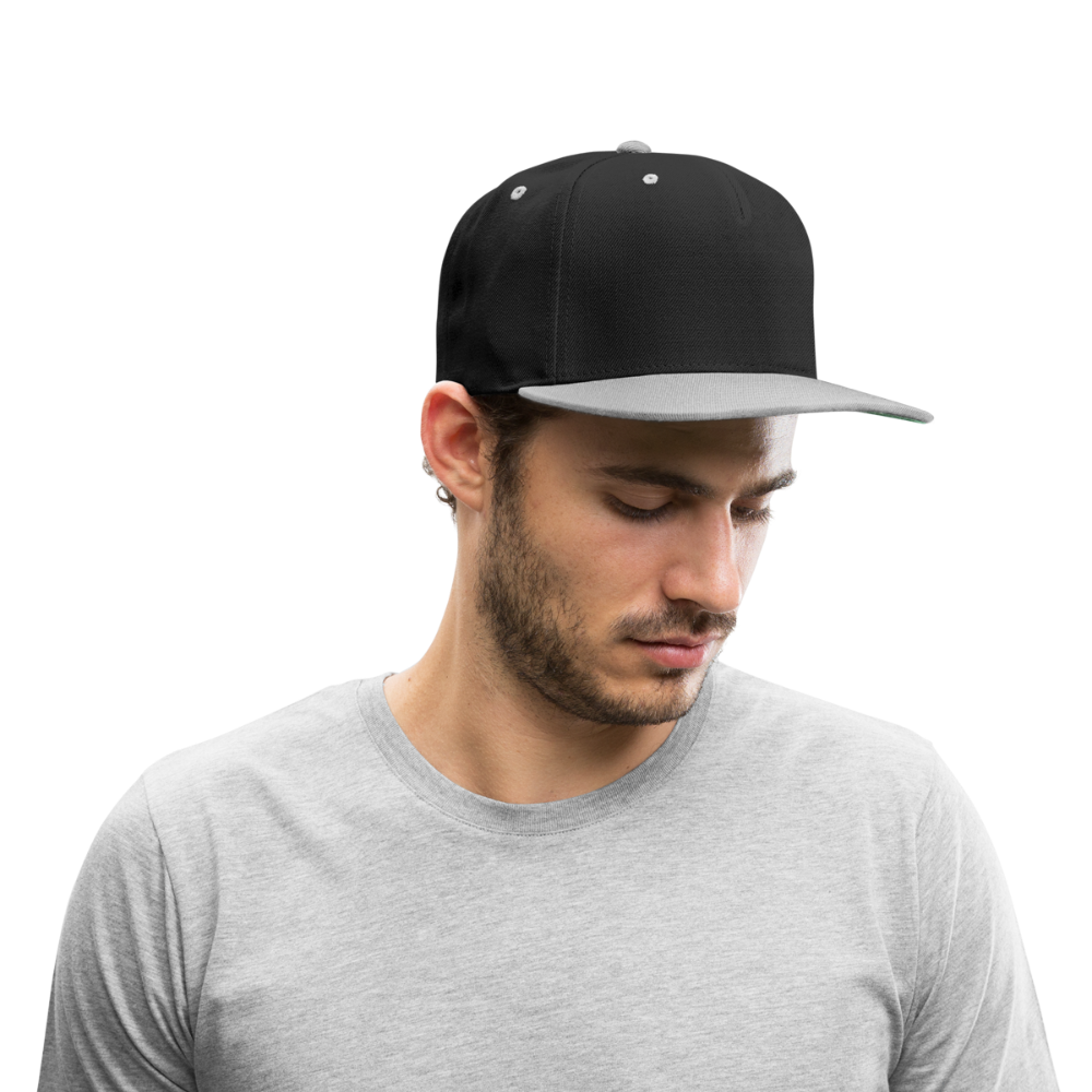 Cappellino snapback in contrasto cromatico | Beechfield - nero/grigio