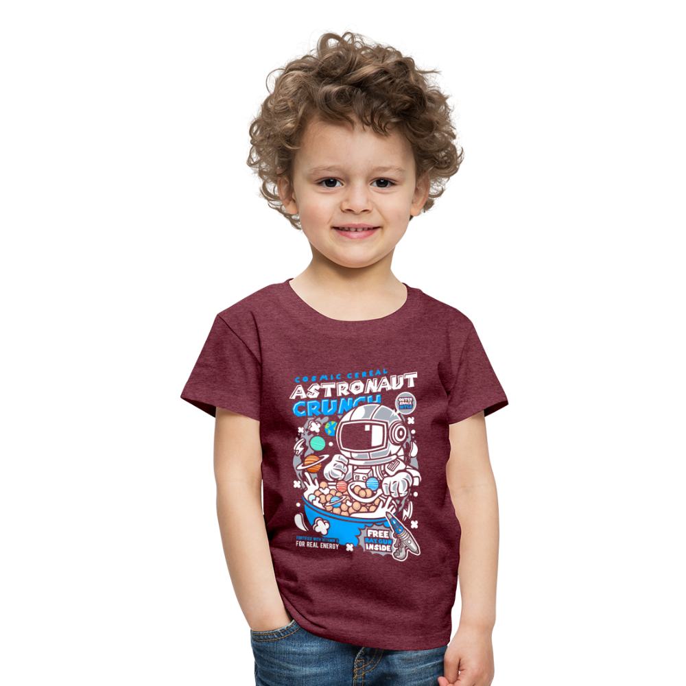 Maglietta Premium per bambini | Astronaut Crunch - rosso bordeaux melange