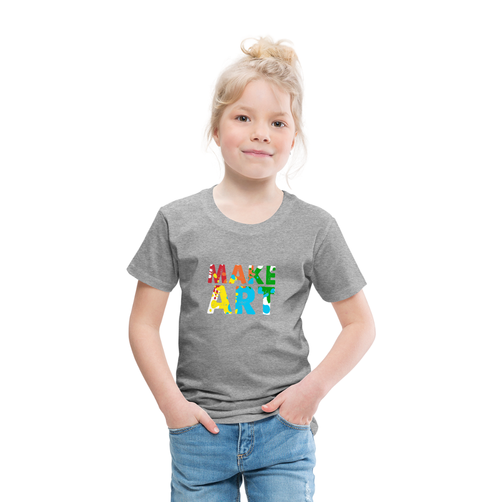 Maglietta Premium per bambini | Spreadshirt | Make Art - grigio melange