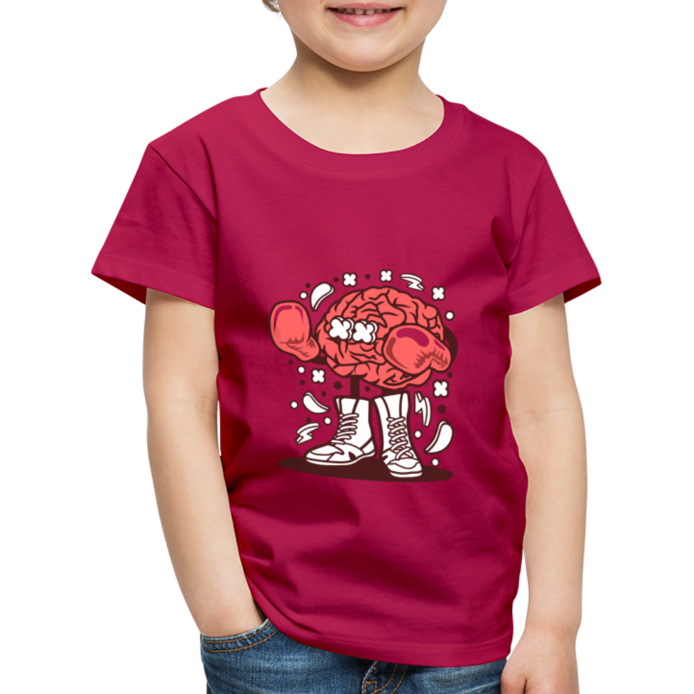 Maglietta Premium per bambini | Spreadshirt | Brain Boxer - Borgogna