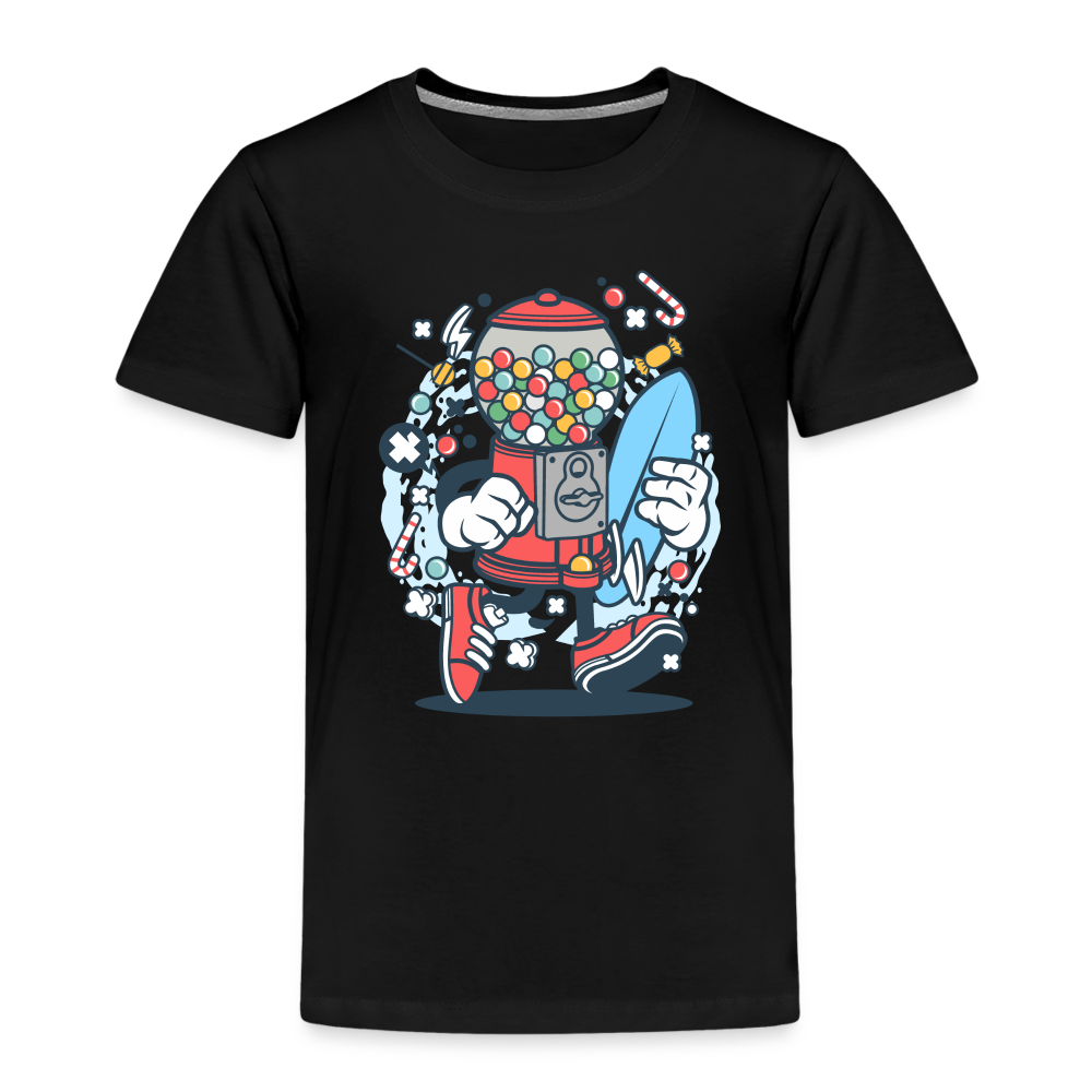 Maglietta Premium per bambini | Spreadshirt | Candy Machine Surfer - nero