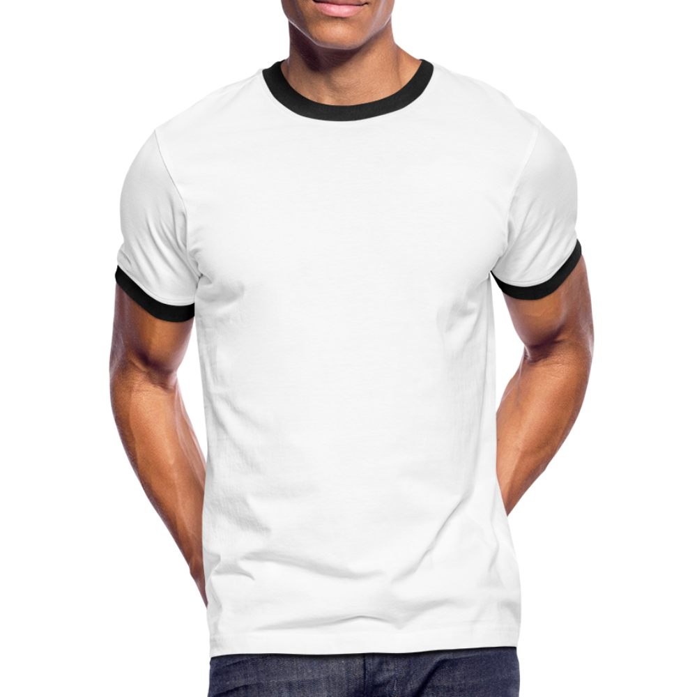 Maglietta Contrast da uomo | Spreadshirt - bianco/nero