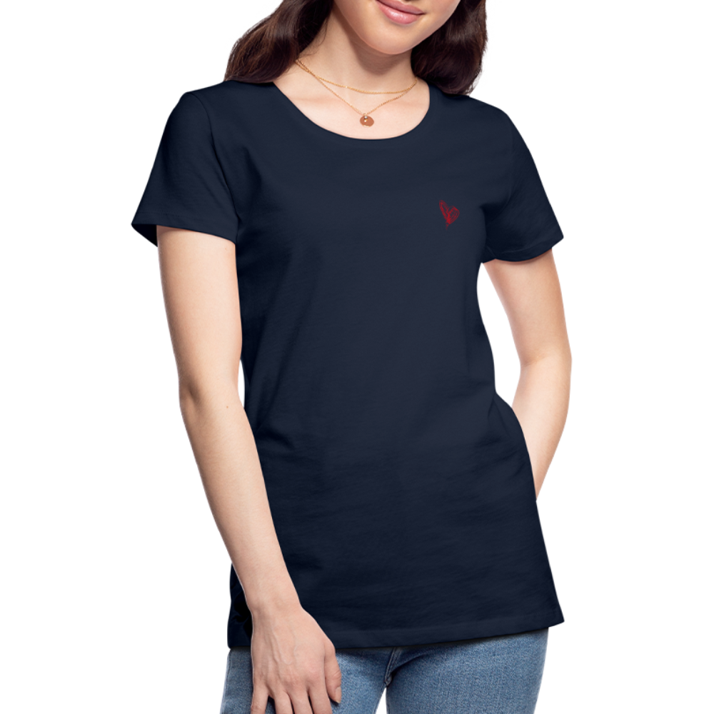 Maglietta Premium da donna | Spreadshirt | Collect Hearts - navy