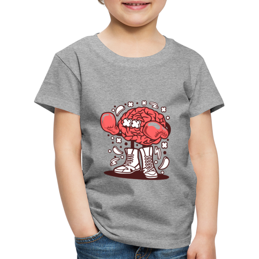 Maglietta Premium per bambini | Spreadshirt | Brain Boxer - grigio melange