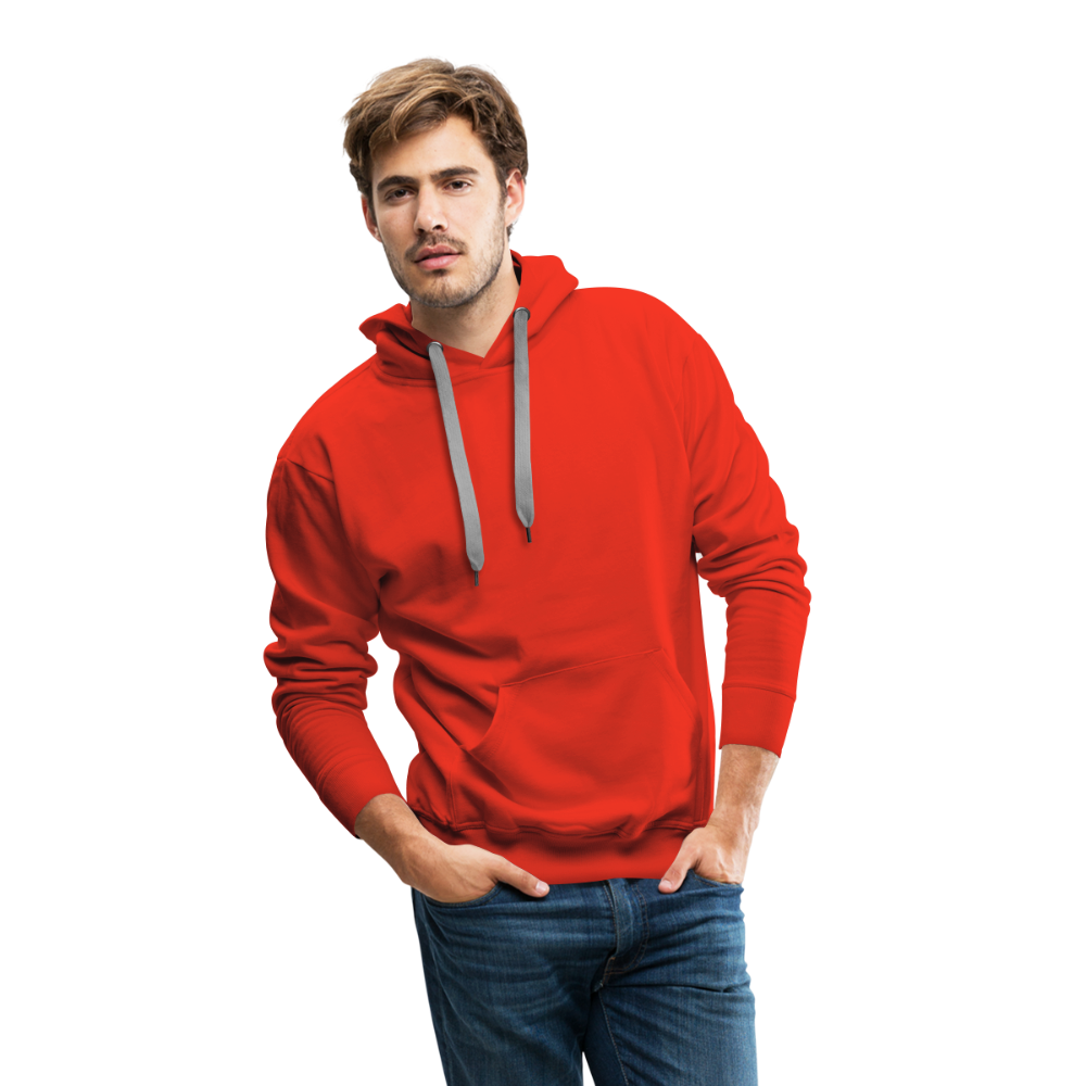 Felpa con cappuccio premium da uomo | Personalizzabile - rosso