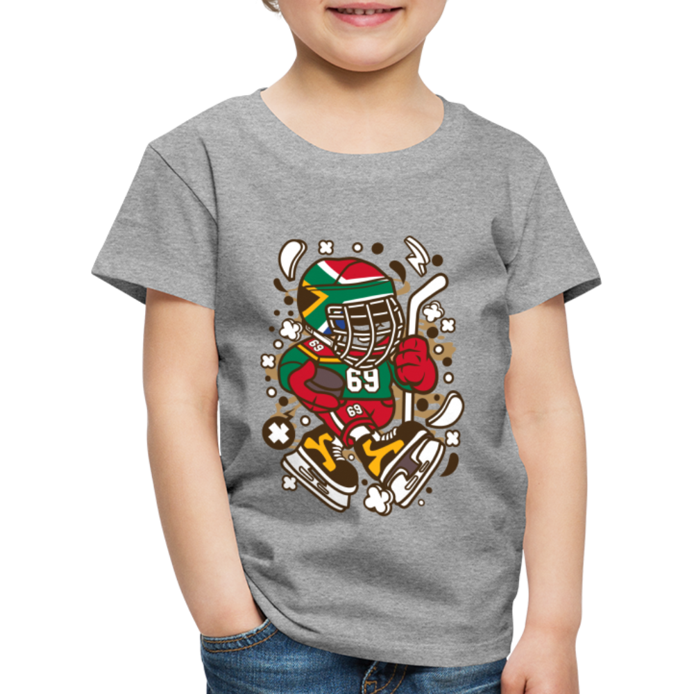 Maglietta Premium per bambini | Spreadshirt | Hockey Kid - grigio melange