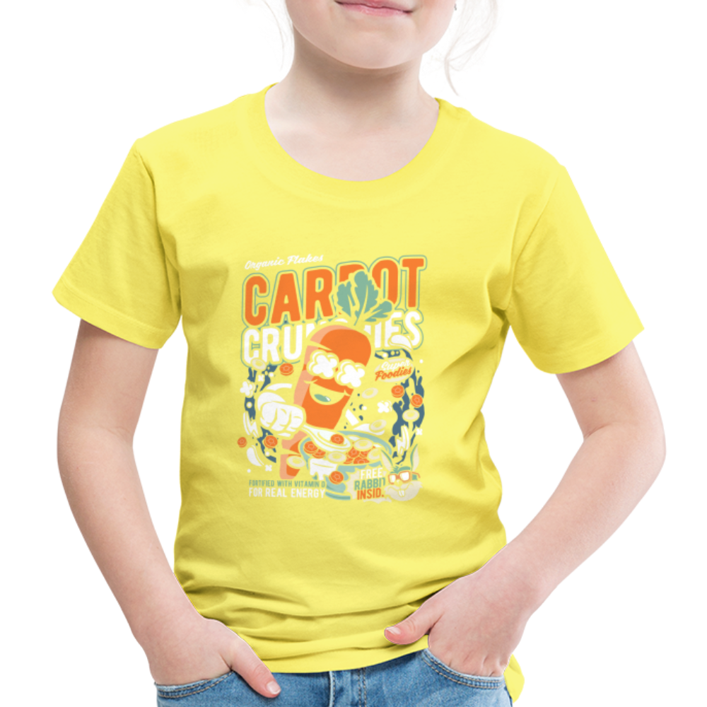 Maglietta Premium per bambini | Spreadshirt | Carrot Crunchies - giallo