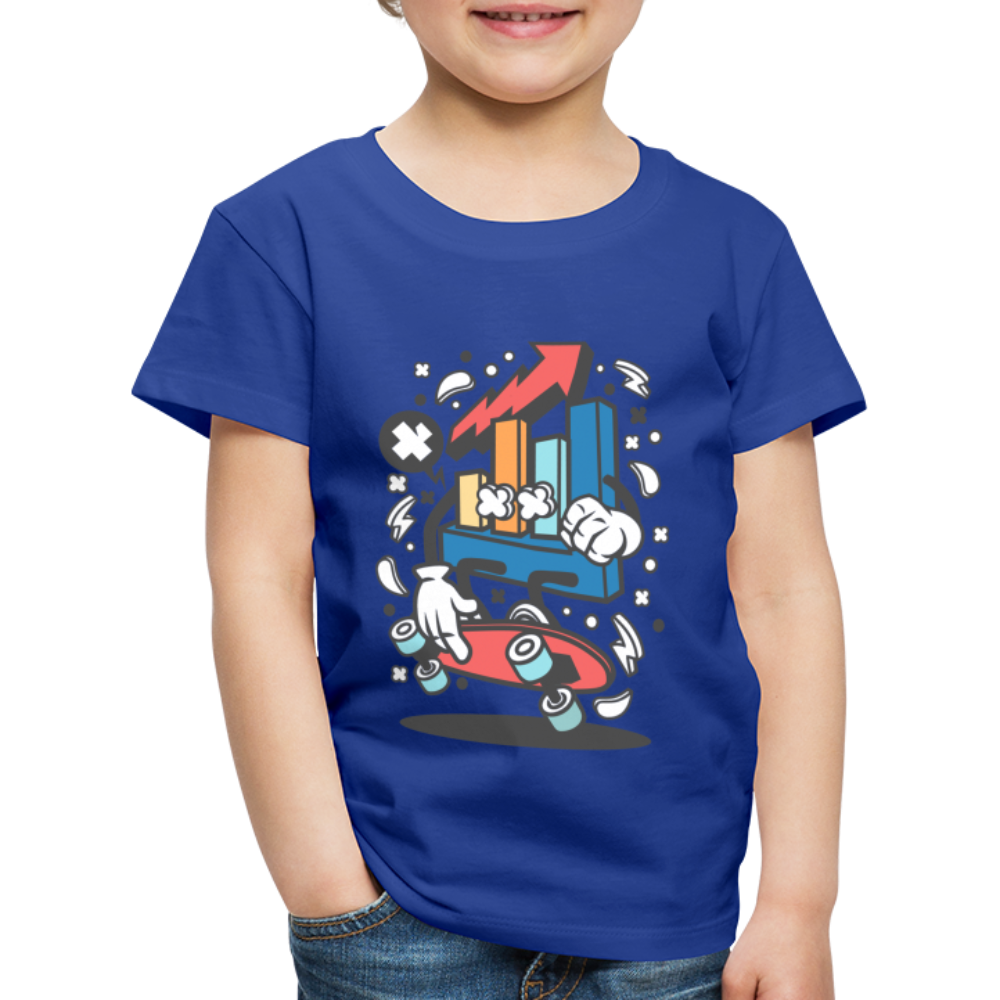 Maglietta Premium per bambini | Spreadshirt | Chart Skater - blue royal