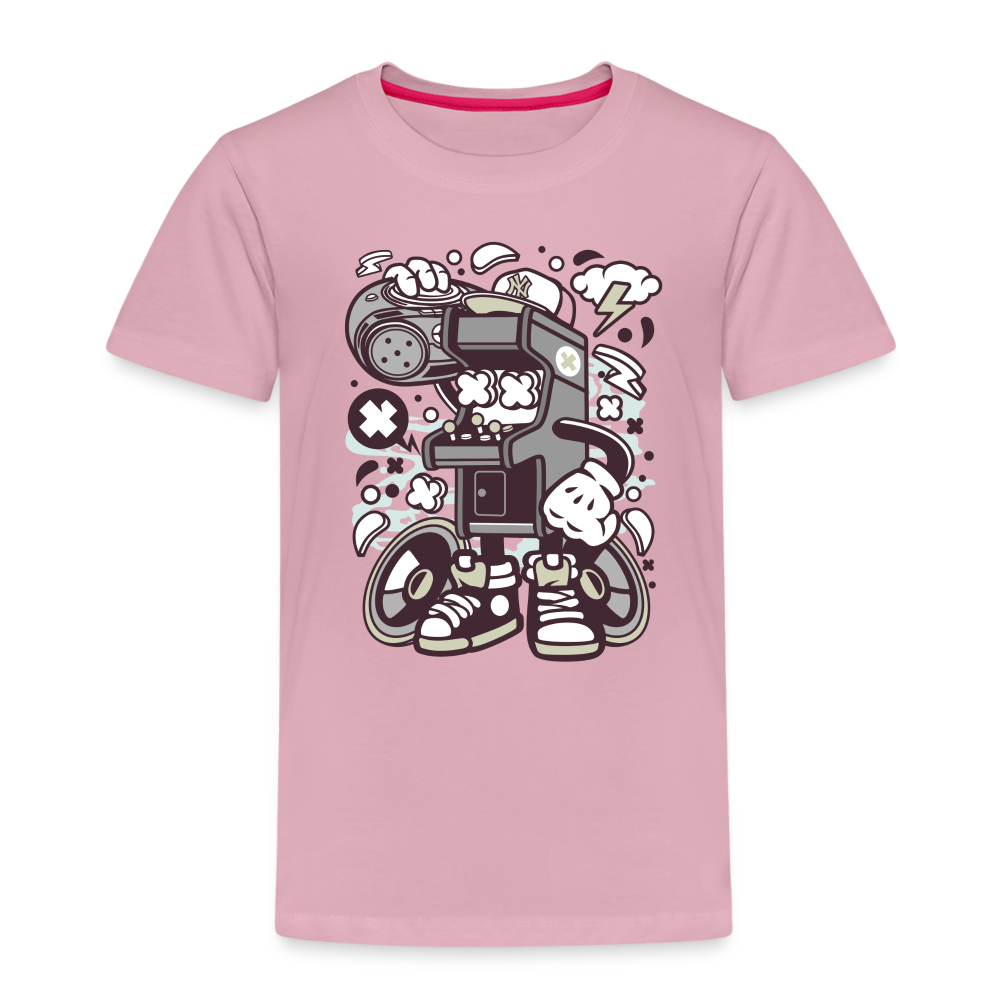 Maglietta Premium per bambini | Spreadshirt |  Arcade Game Boombox - rosa chiaro