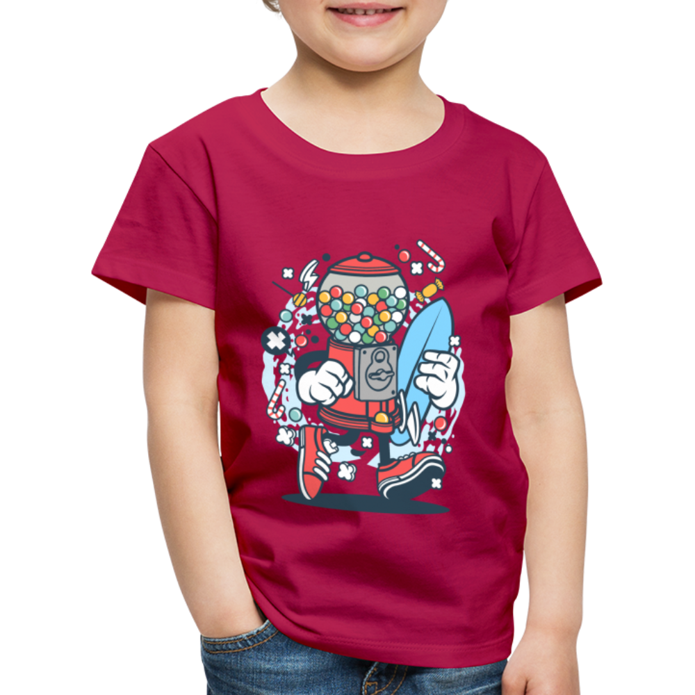 Maglietta Premium per bambini | Spreadshirt | Candy Machine Surfer - Borgogna