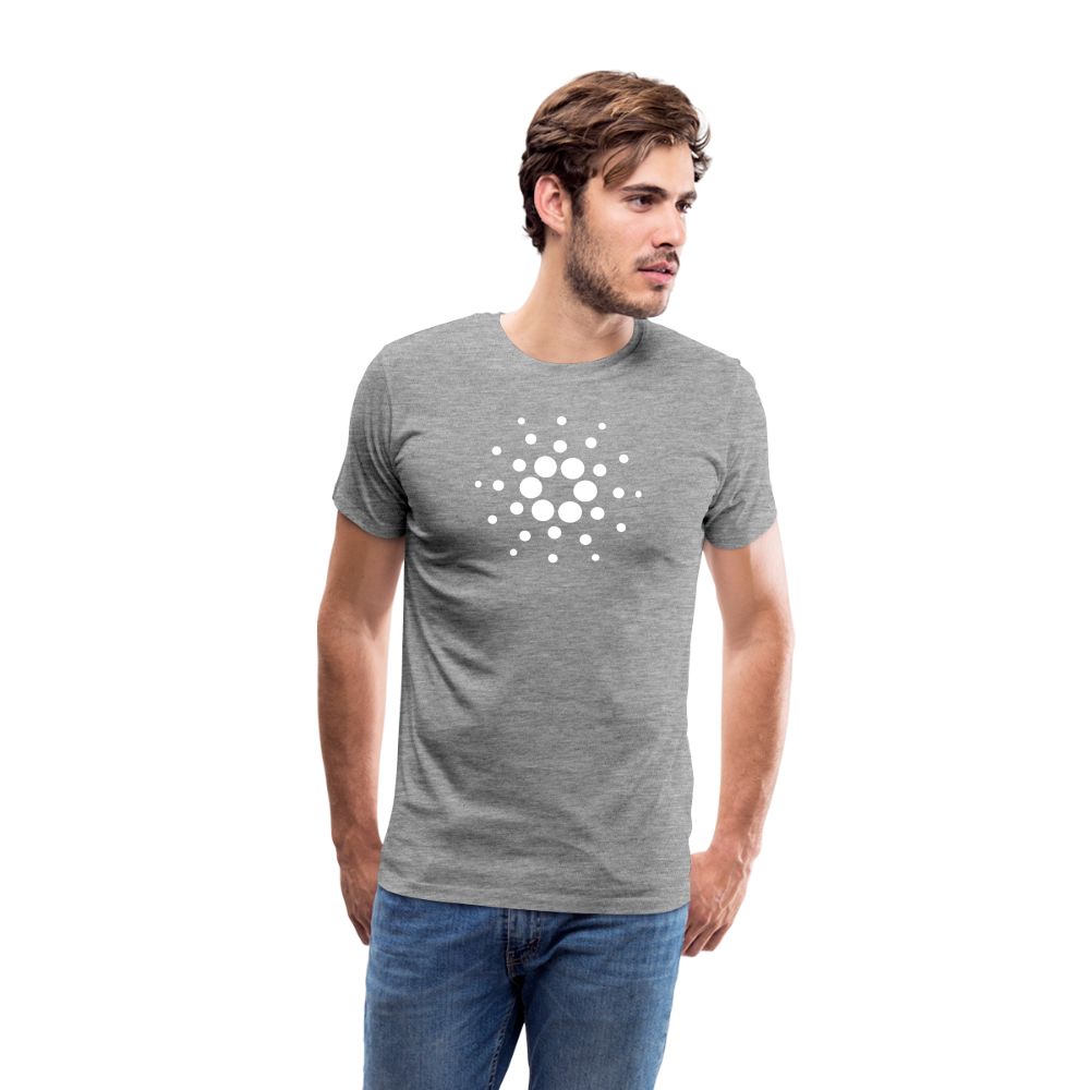 Maglietta Premium da uomo | Cardano™ - grigio melange