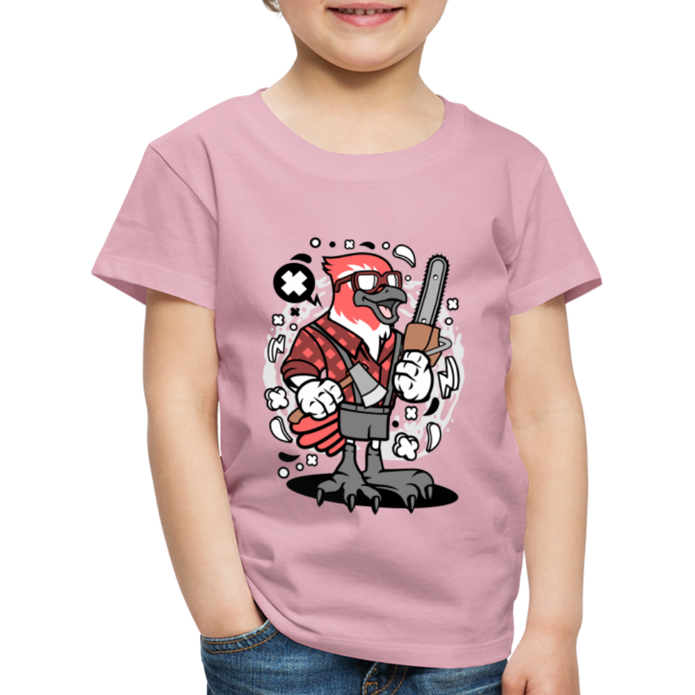 Maglietta Premium per bambini | Spreadshirt | Bird Lumberjack - rosa chiaro