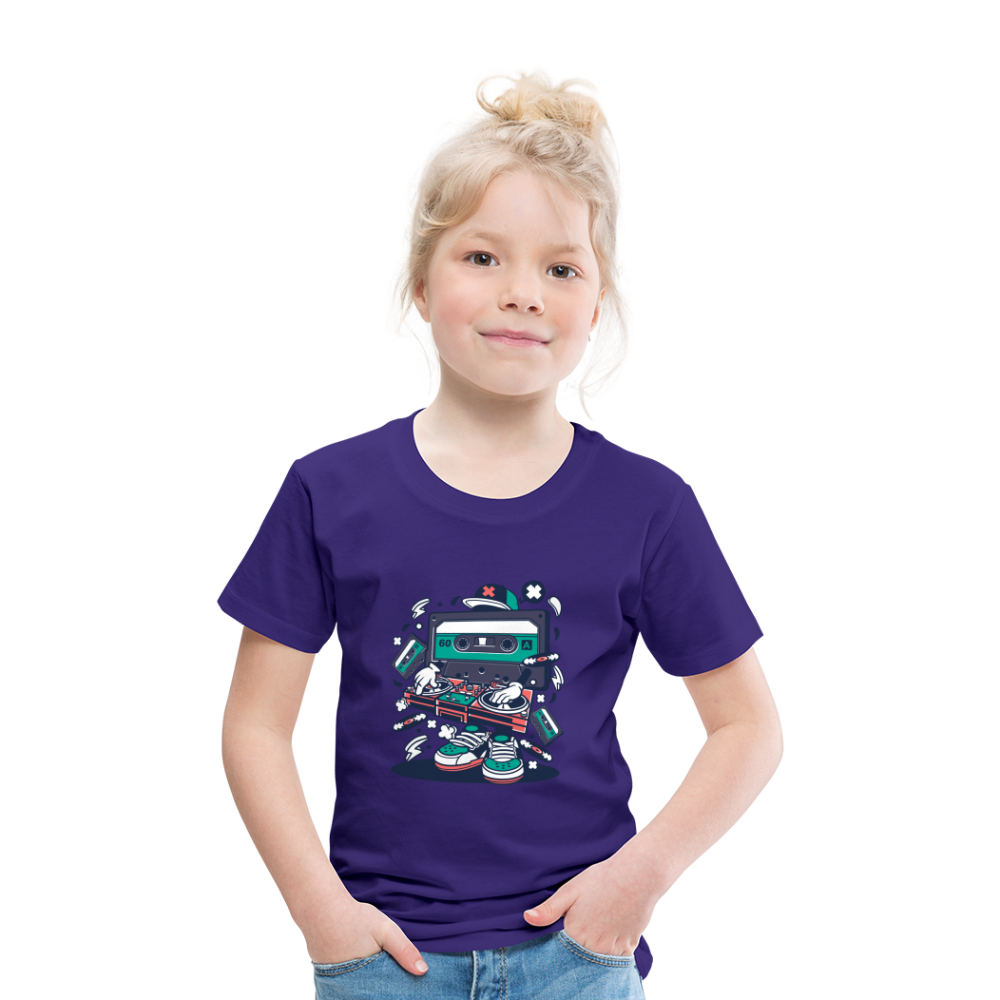 Maglietta Premium per bambini | Spreadshirt | Cassette Disk Jockey - viola