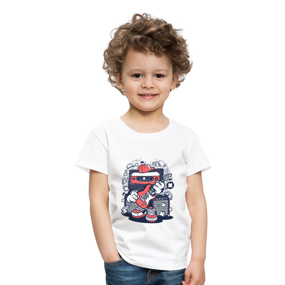 Maglietta Premium per bambini | Spreadshirt | Cassette Rockstar - bianco