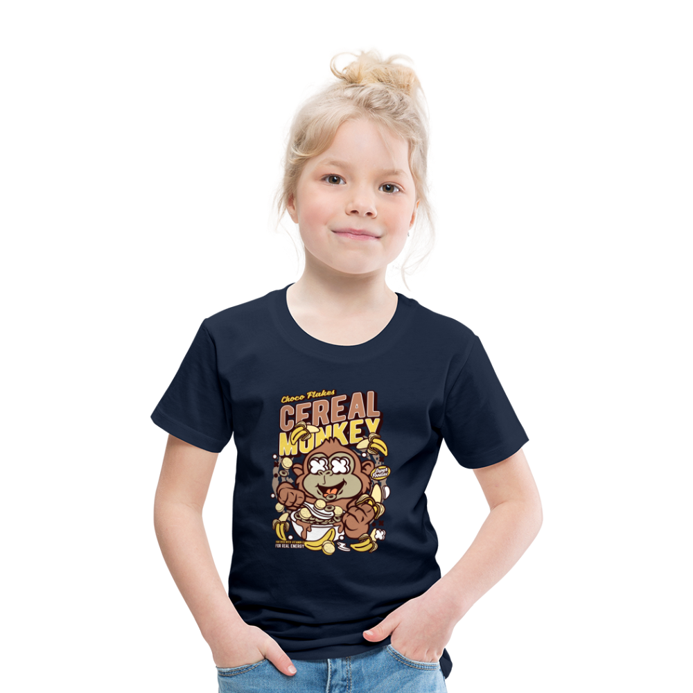 Maglietta Premium per bambini | Spreadshirt | Cereal Monkey - navy