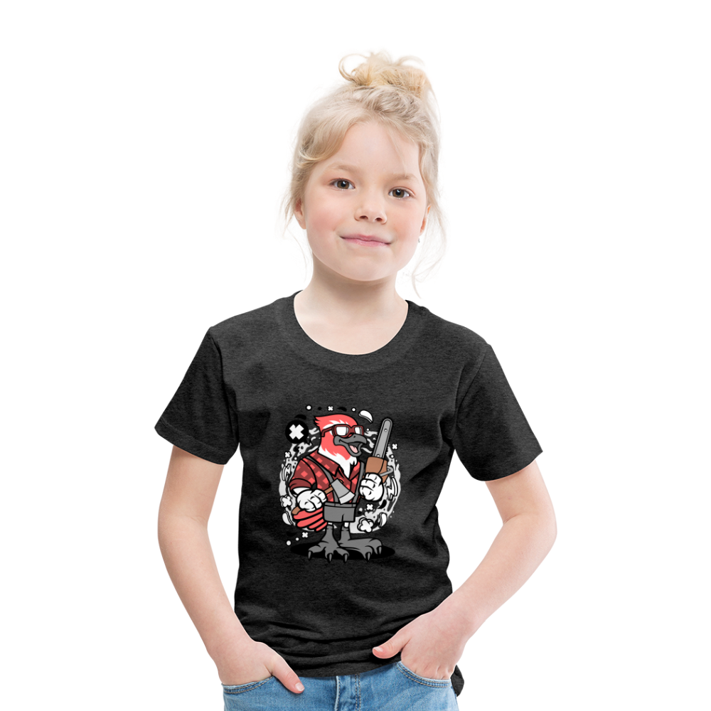 Maglietta Premium per bambini | Spreadshirt | Bird Lumberjack - antracite