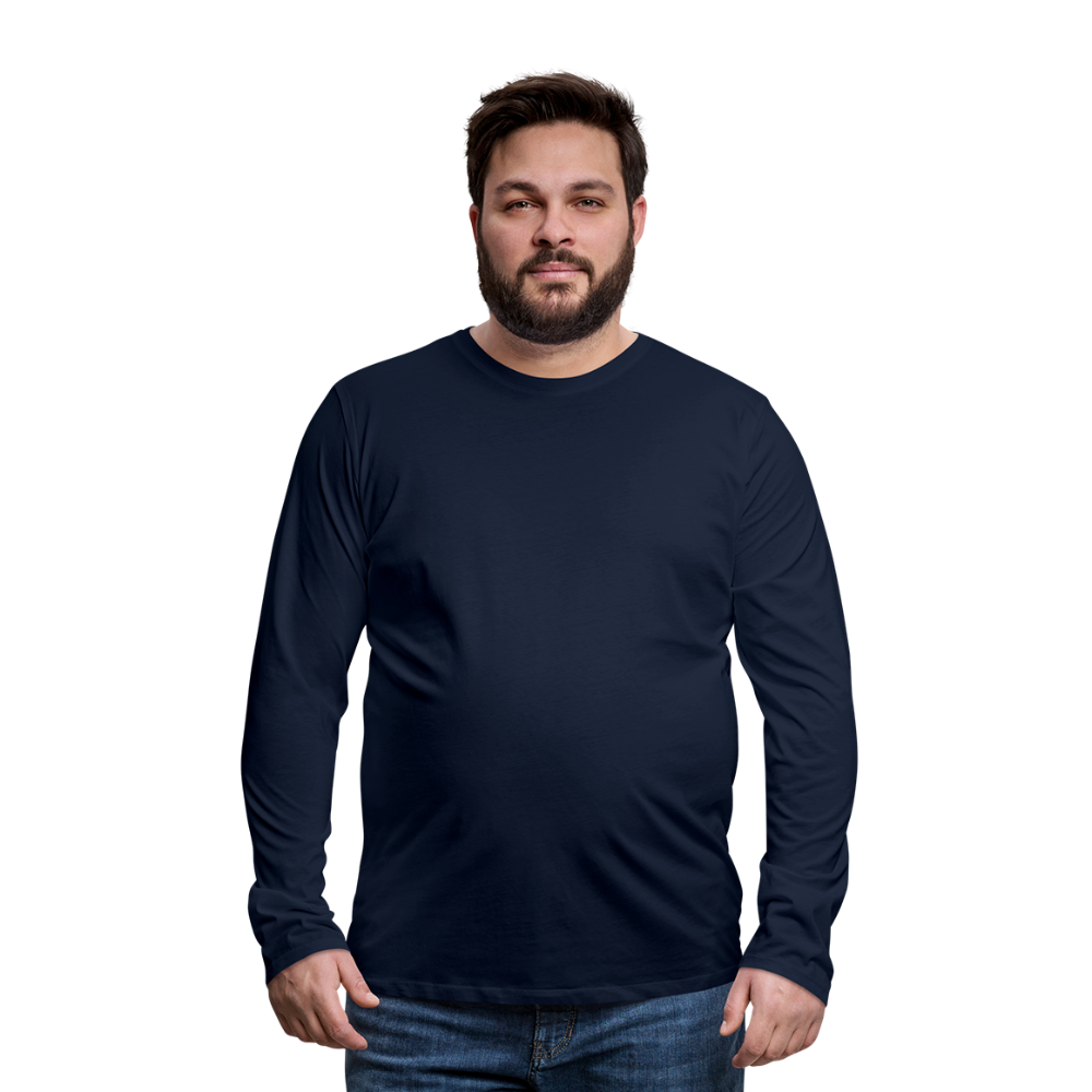 Maglietta Premium a manica lunga da uomo | Spreadshirt - navy