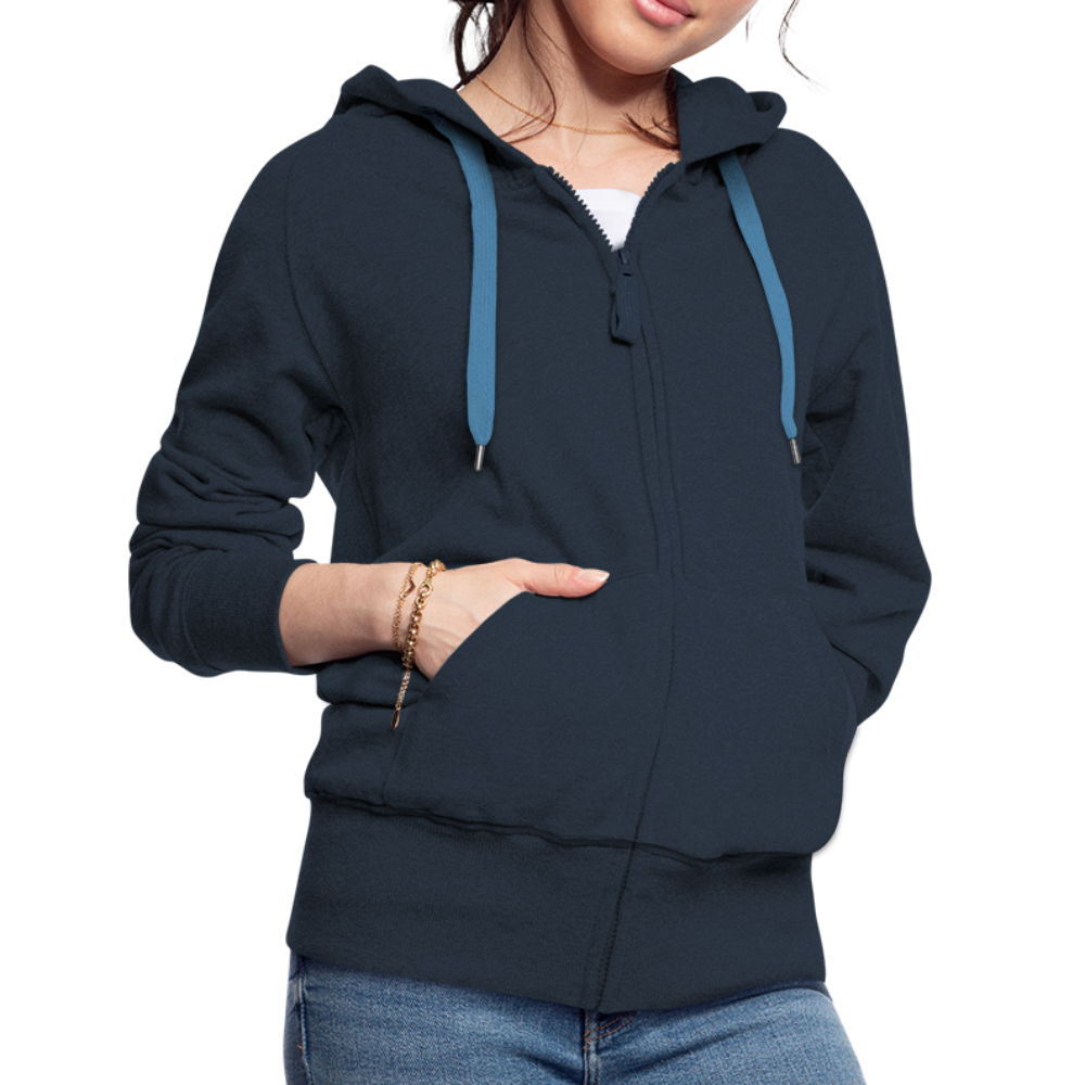 Giacca Felpata con zip premium da donna | Spreadshirt - navy