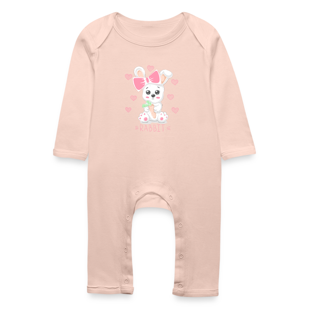 Tutina ecologica per neonato | BabyBugz | Rabbit - rosa cristal