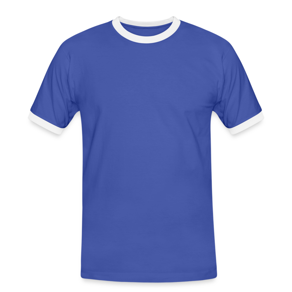 Maglietta Contrast da uomo | Spreadshirt - blu/bianco