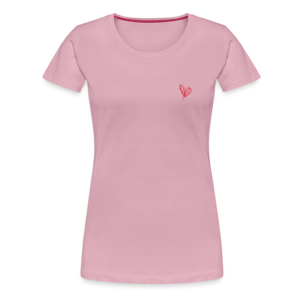 Maglietta Premium da donna | Spreadshirt | Collect Hearts - rosa chiaro