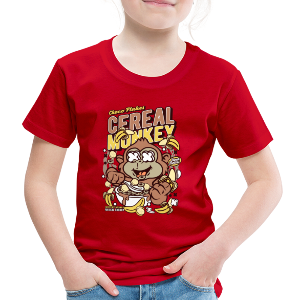 Maglietta Premium per bambini | Spreadshirt | Cereal Monkey - rosso