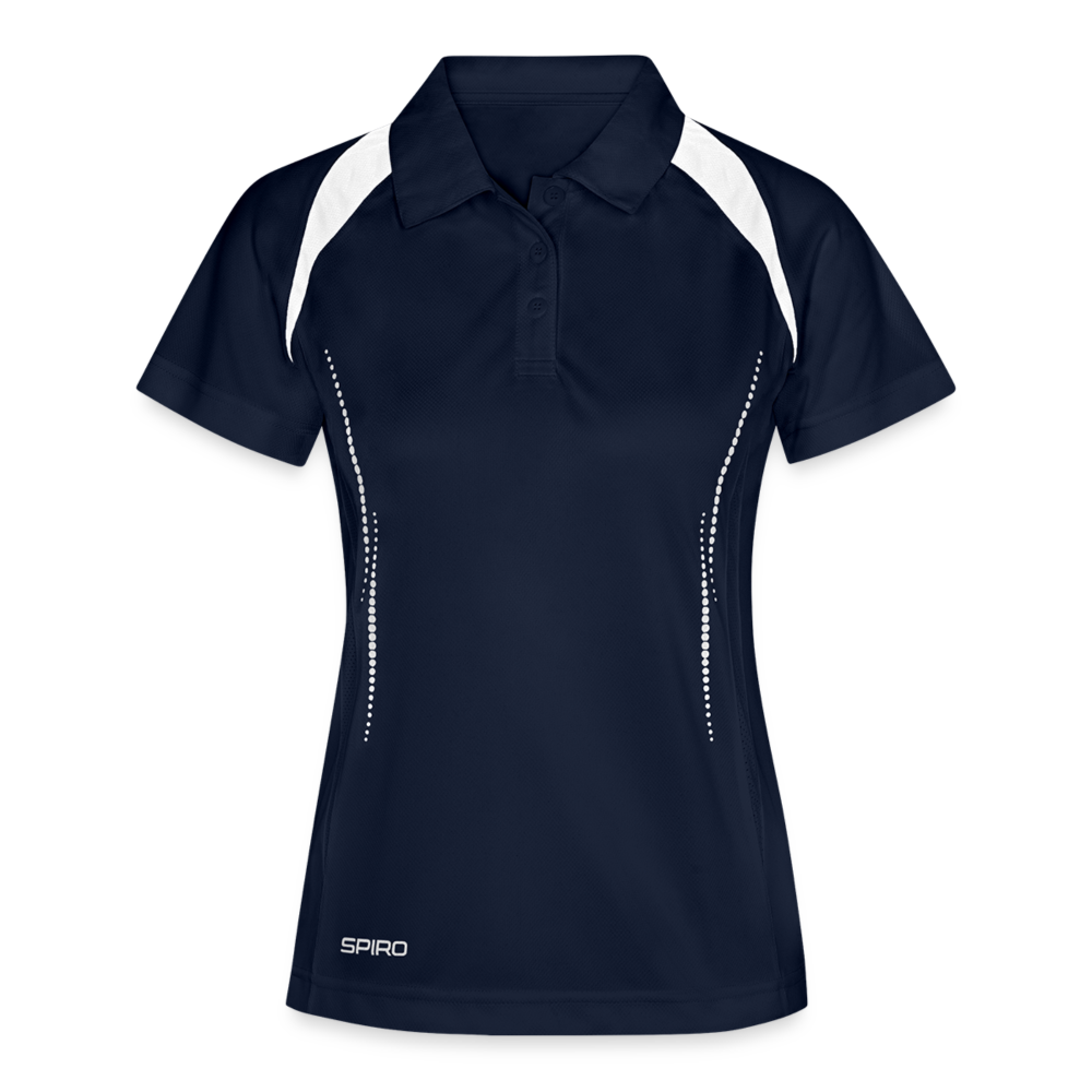 Polo traspirante per donna | Spiro - navy/bianco