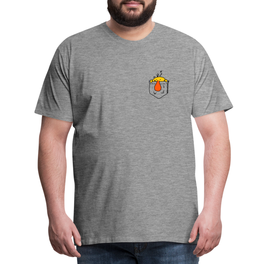 Maglietta Premium da uomo | Spreadshirt | Pocket Bug - grigio melange