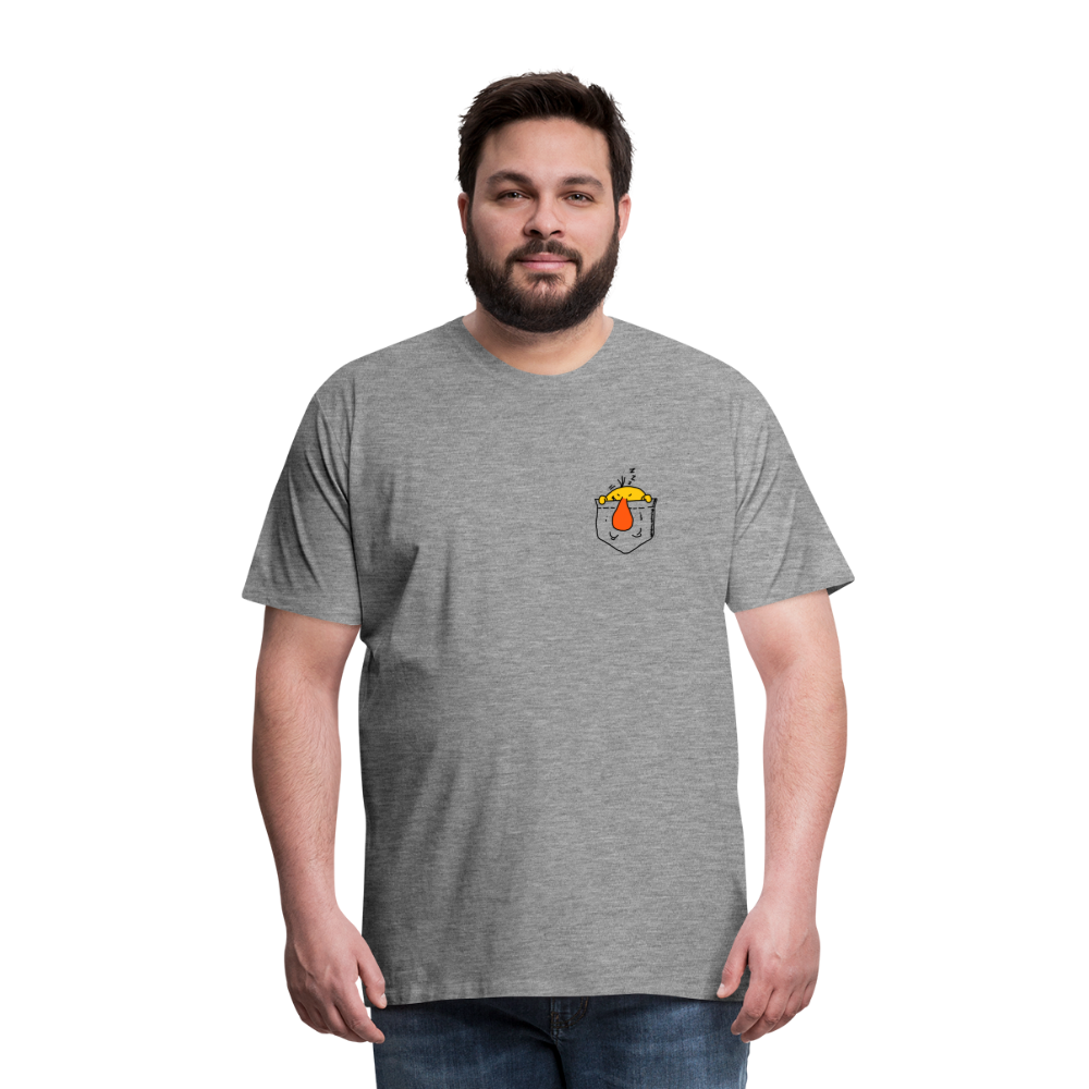 Maglietta Premium da uomo | Spreadshirt | Pocket Bug - grigio melange