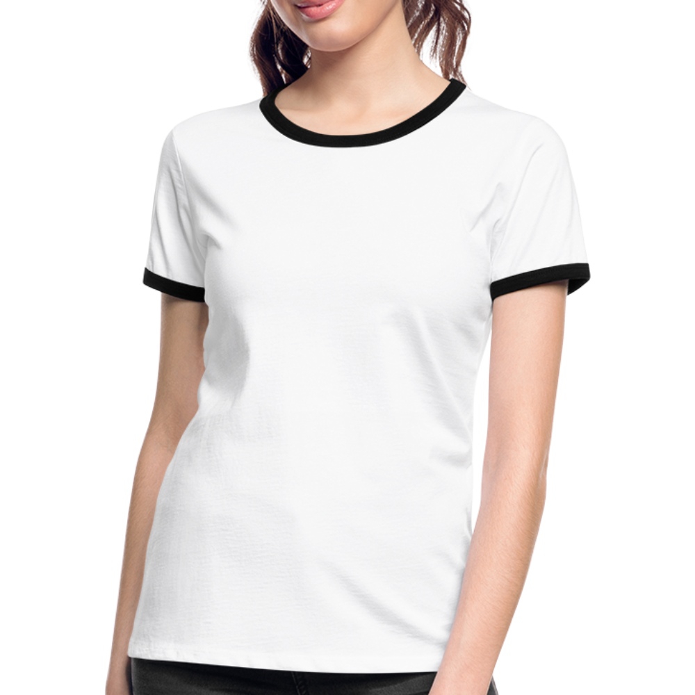 Maglietta Contrast da donna | Spreadshirt - bianco/nero