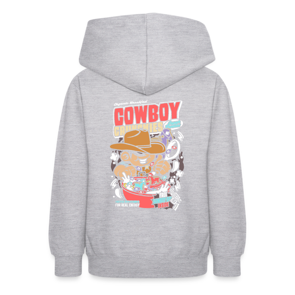 Felpa con cappuccio per Bambini (9/13 anni) | AWDis | Cowboy Crunchies - grigio chiaro melange